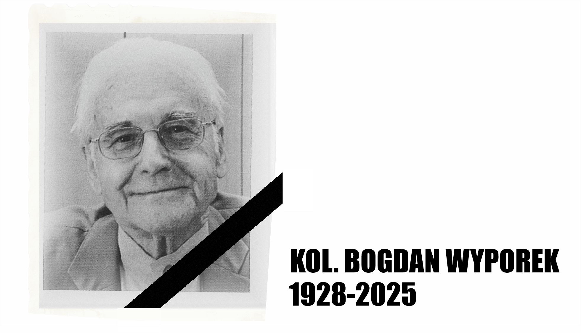 Read more about the article W noc 27 października 2025 zmarł nestor polskich urbanistów mgr inż. arch.   BOGDAN WYPOREK